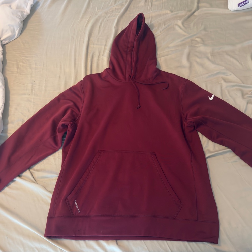 Nike Men's Maroon Hoodie